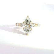 3.05ct F-VVS2 Marquise Lab Diamond Aura
