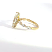 3.05ct F-VVS2 Marquise Lab Diamond Aura