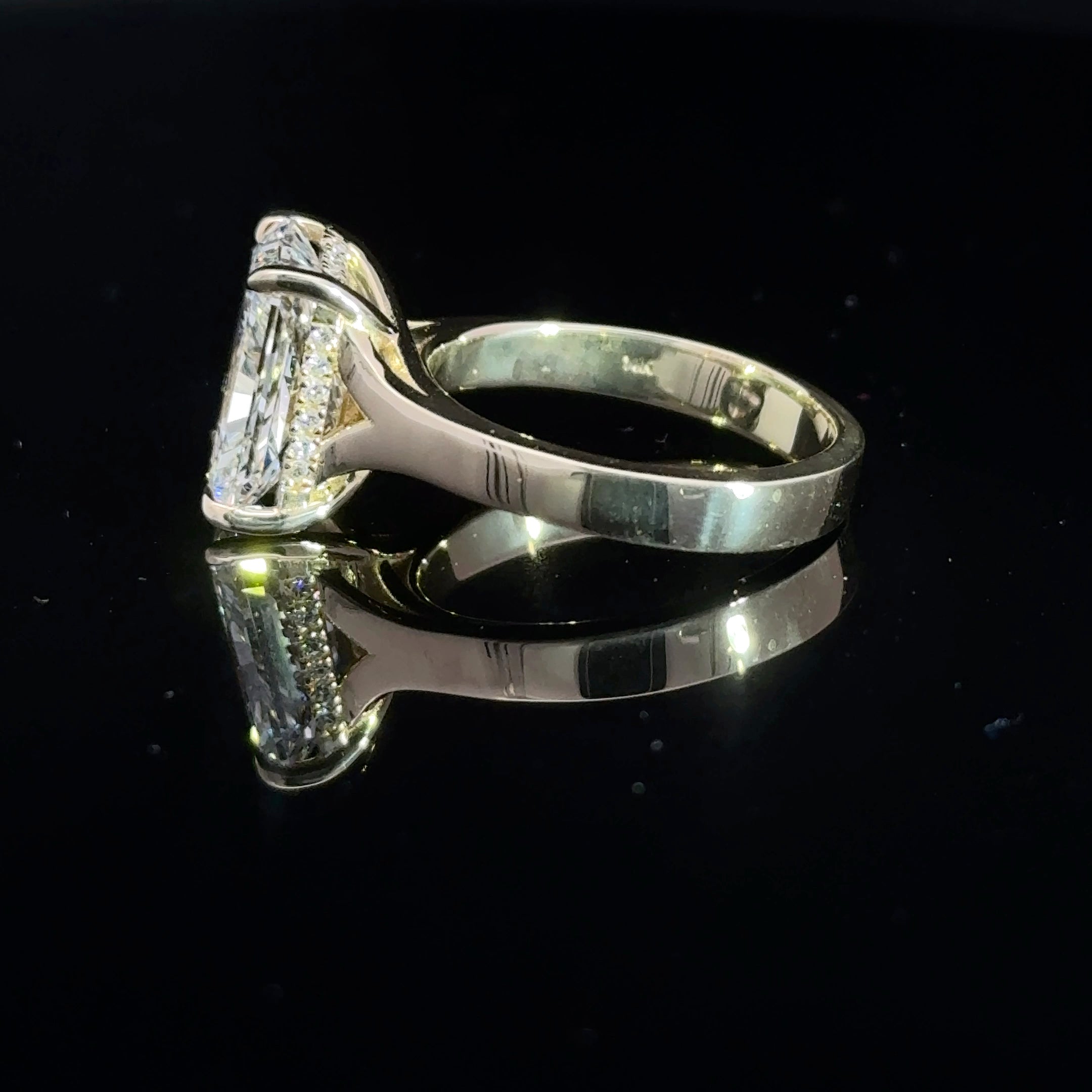 5.09ctw E VS1 Radiant Cut Lab Grown Diamond Engagement Ring