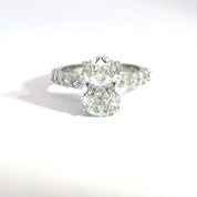 4.10ct F-VS1 Oval Lab Diamond Union