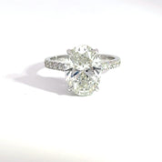 4.10ct F-VS1 Oval Lab Diamond Haven