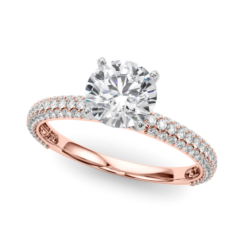 Mina Round Engagement Ring