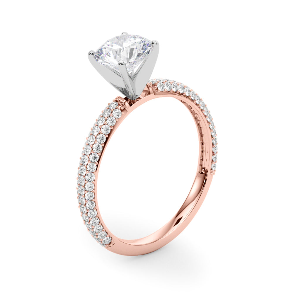 Mina Round Engagement Ring