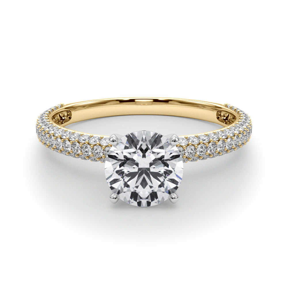 Mina Round Engagement Ring