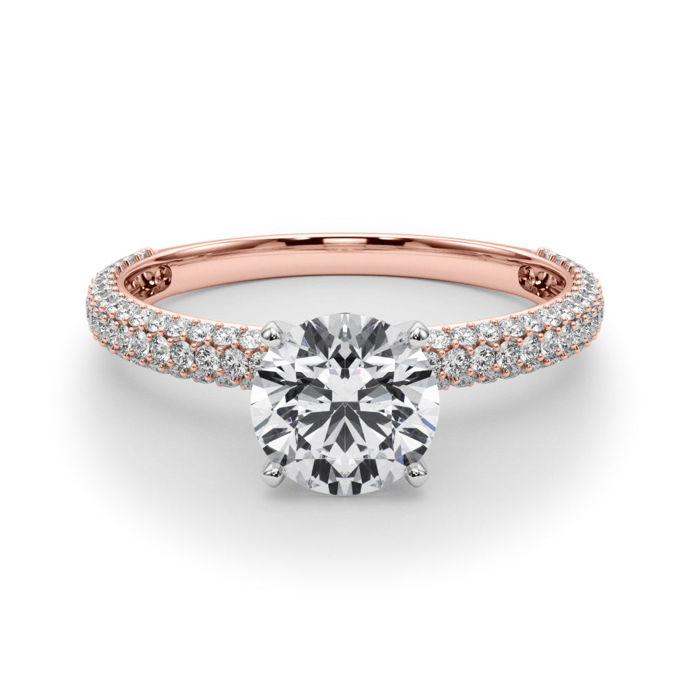 Mina Round Engagement Ring