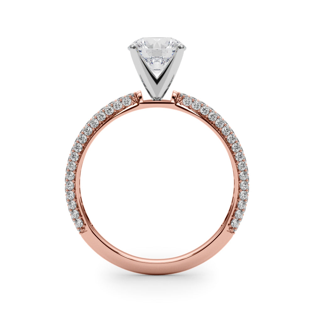 Mina Round Engagement Ring