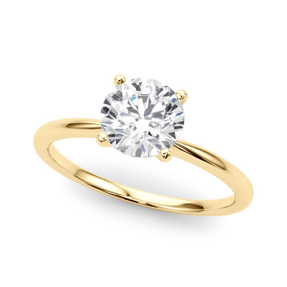 Paisley Round Engagement Ring