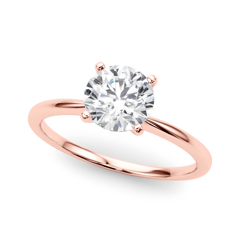 Paisley Round Engagement Ring