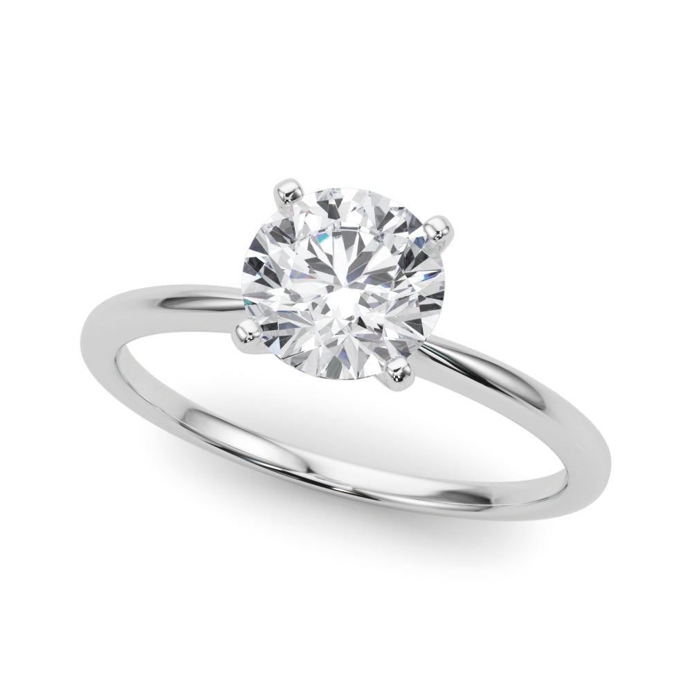 Paisley Round Engagement Ring