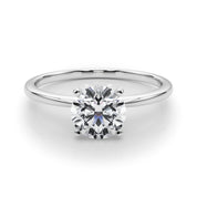Paisley Round Engagement Ring