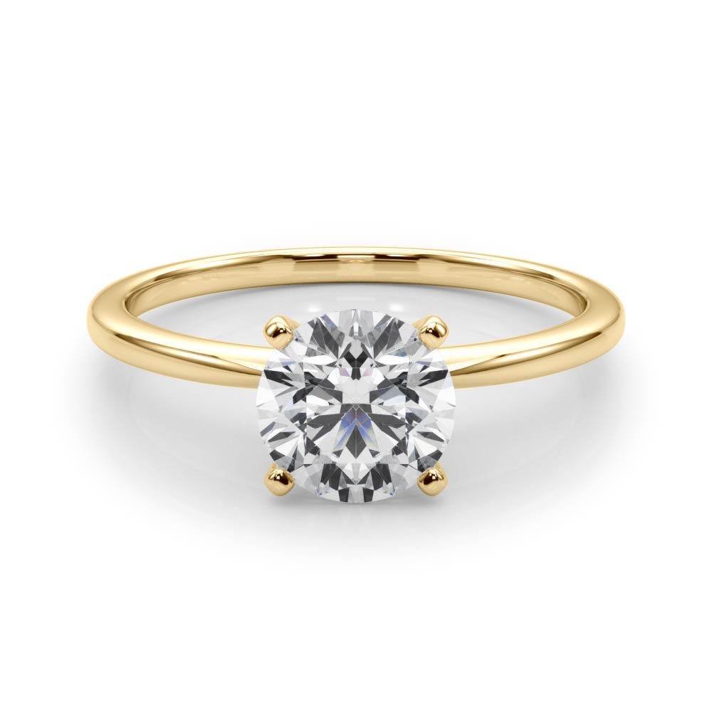 Paisley Round Engagement Ring