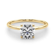 Paisley Round Engagement Ring