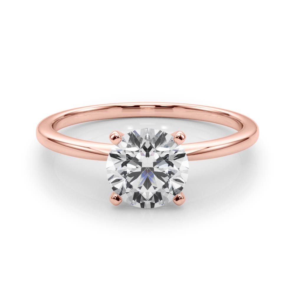 Paisley Round Engagement Ring