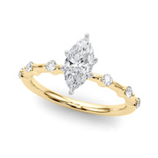 Daisy Marquise Engagement Ring
