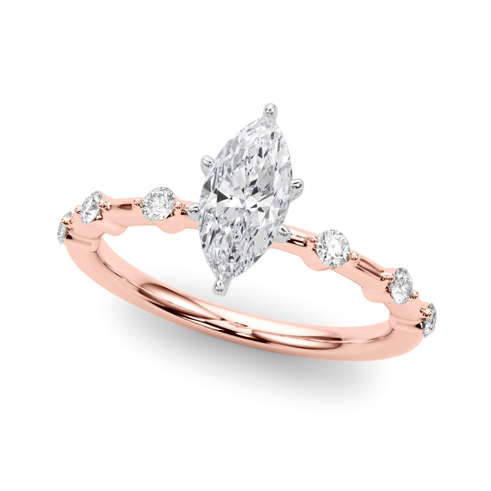 Daisy Marquise Engagement Ring