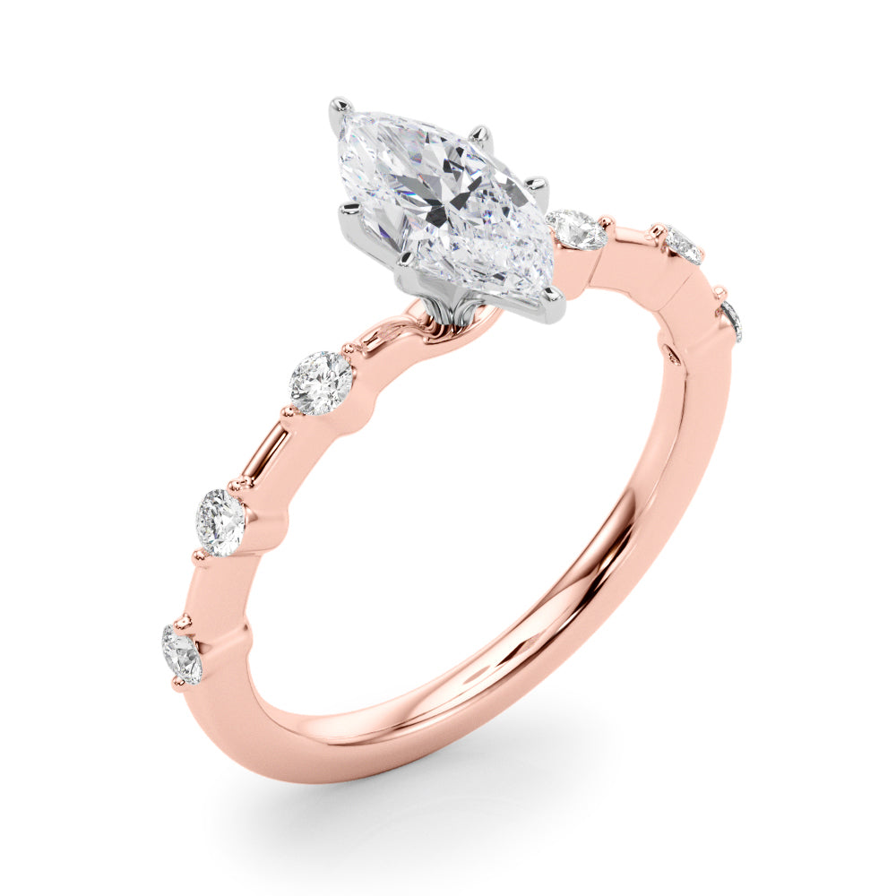 Daisy Marquise Engagement Ring
