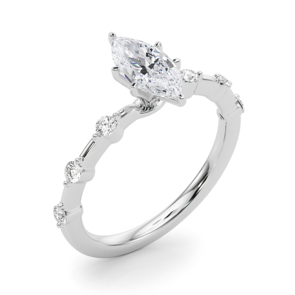 Daisy Marquise Engagement Ring