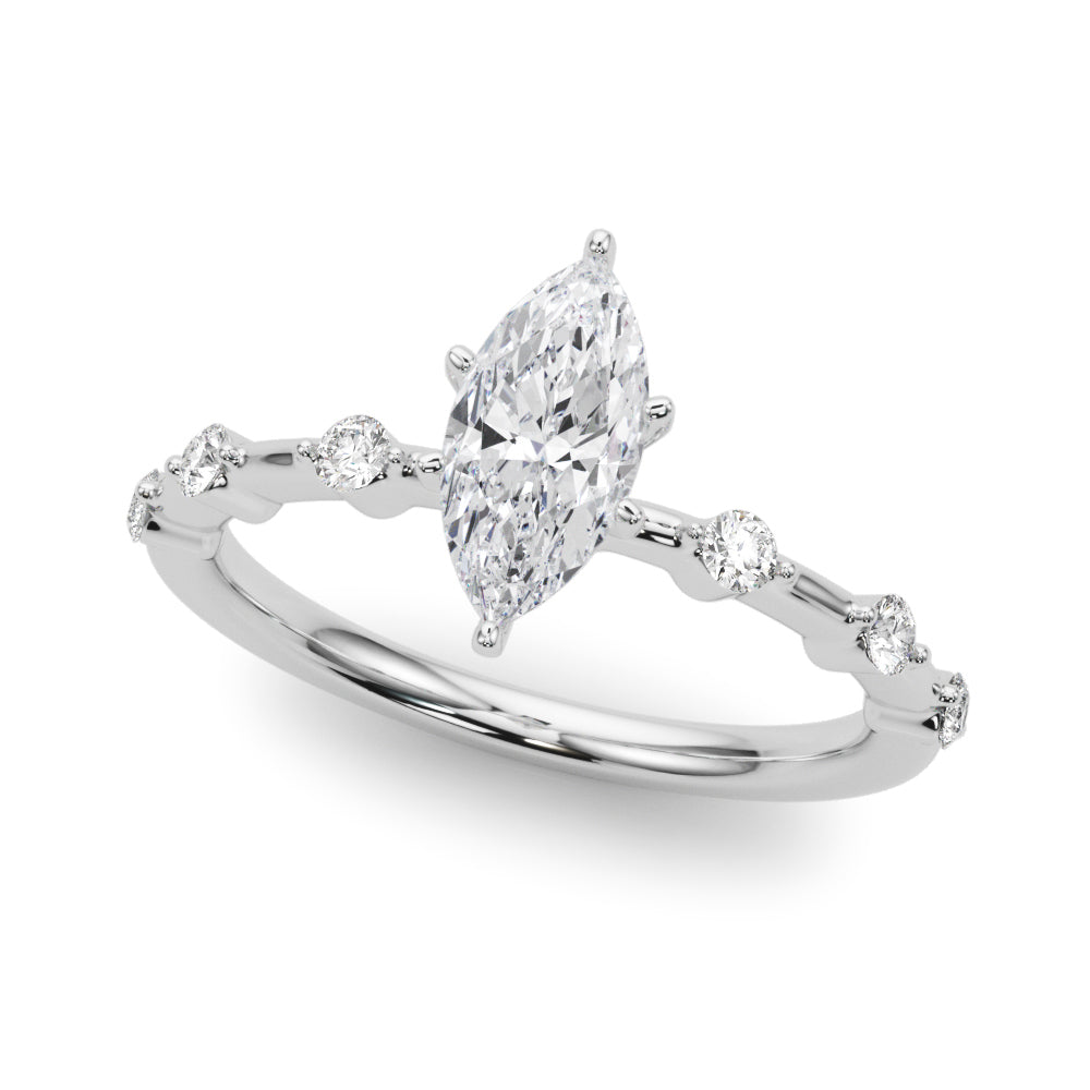 Daisy Marquise Engagement Ring