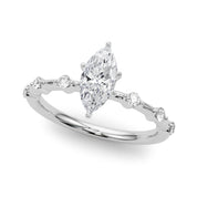 Daisy Marquise Engagement Ring