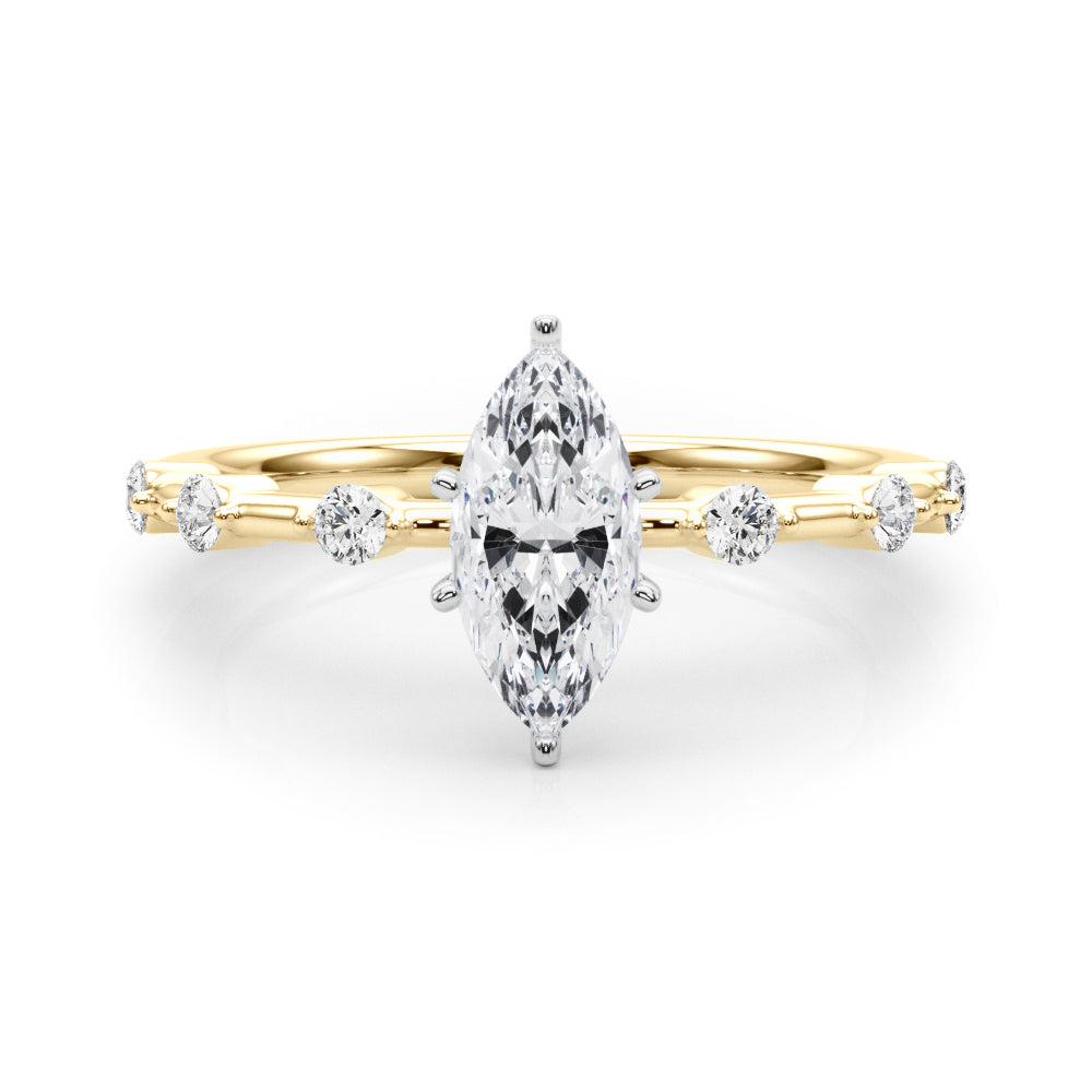 Daisy Marquise Engagement Ring