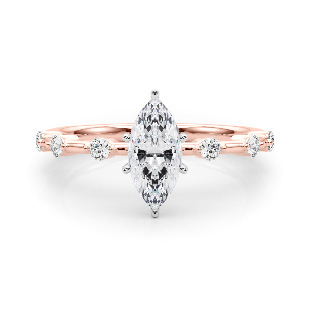 Daisy Marquise Engagement Ring