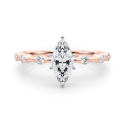 Daisy Marquise Engagement Ring