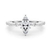 Daisy Marquise Engagement Ring
