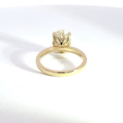 3.01ct F-VS1 Oval Lab Diamond Bloom