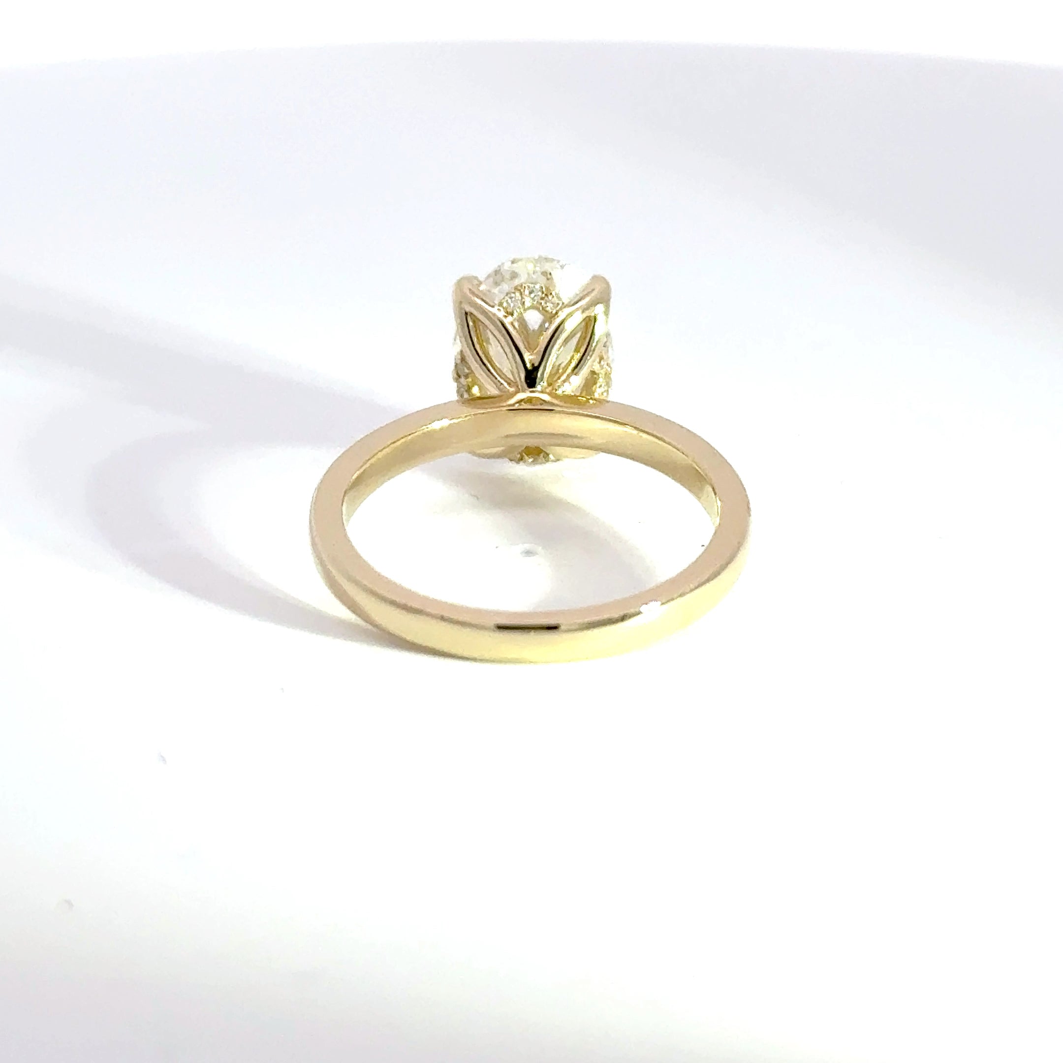 3.01ct F-VS1 Oval Lab Diamond Bloom
