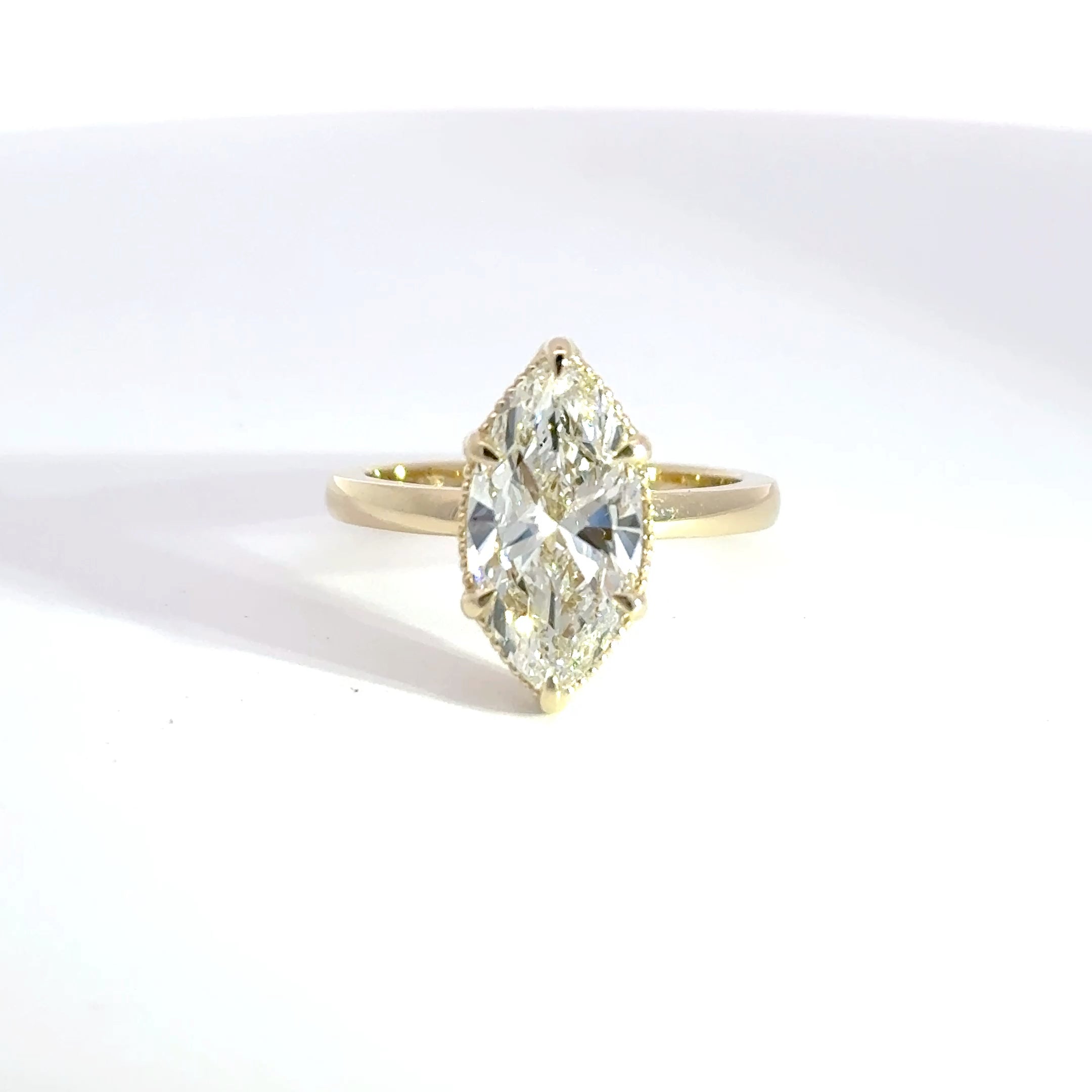 3.01ct E-VS1 Marquise Lab Diamond Cora