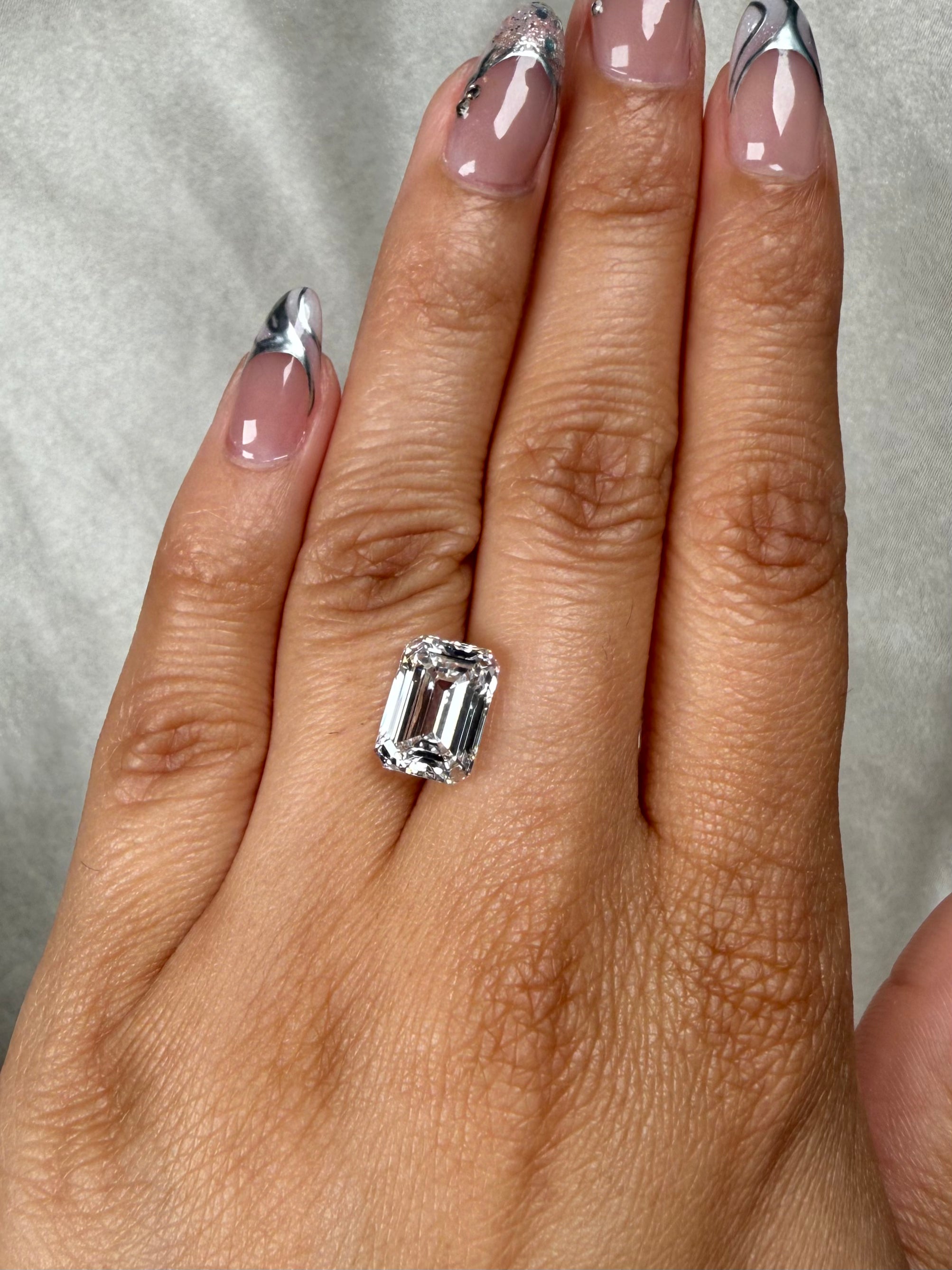 4.04ct E VVS2 Emerald Lab Grown Diamond