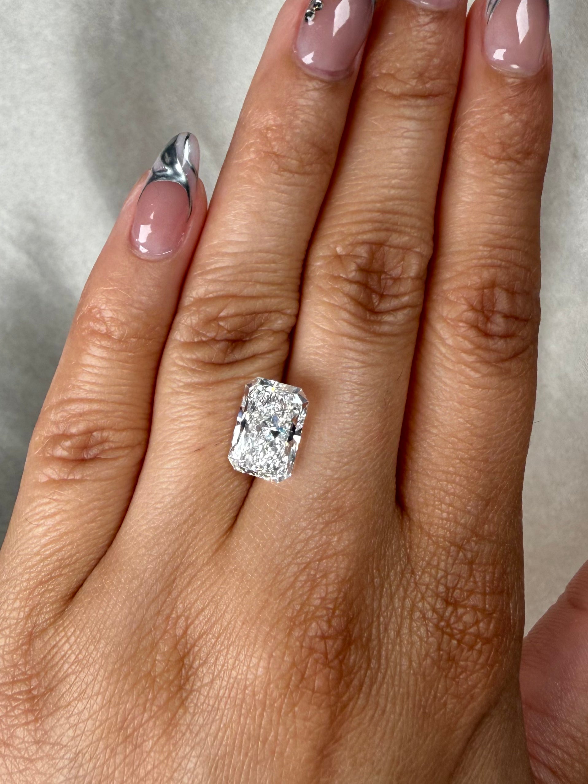 3.55ct E VVS2 Radiant Lab Grown Diamond
