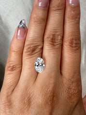 2.54ct E VVS2 Oval Lab Grown Diamond