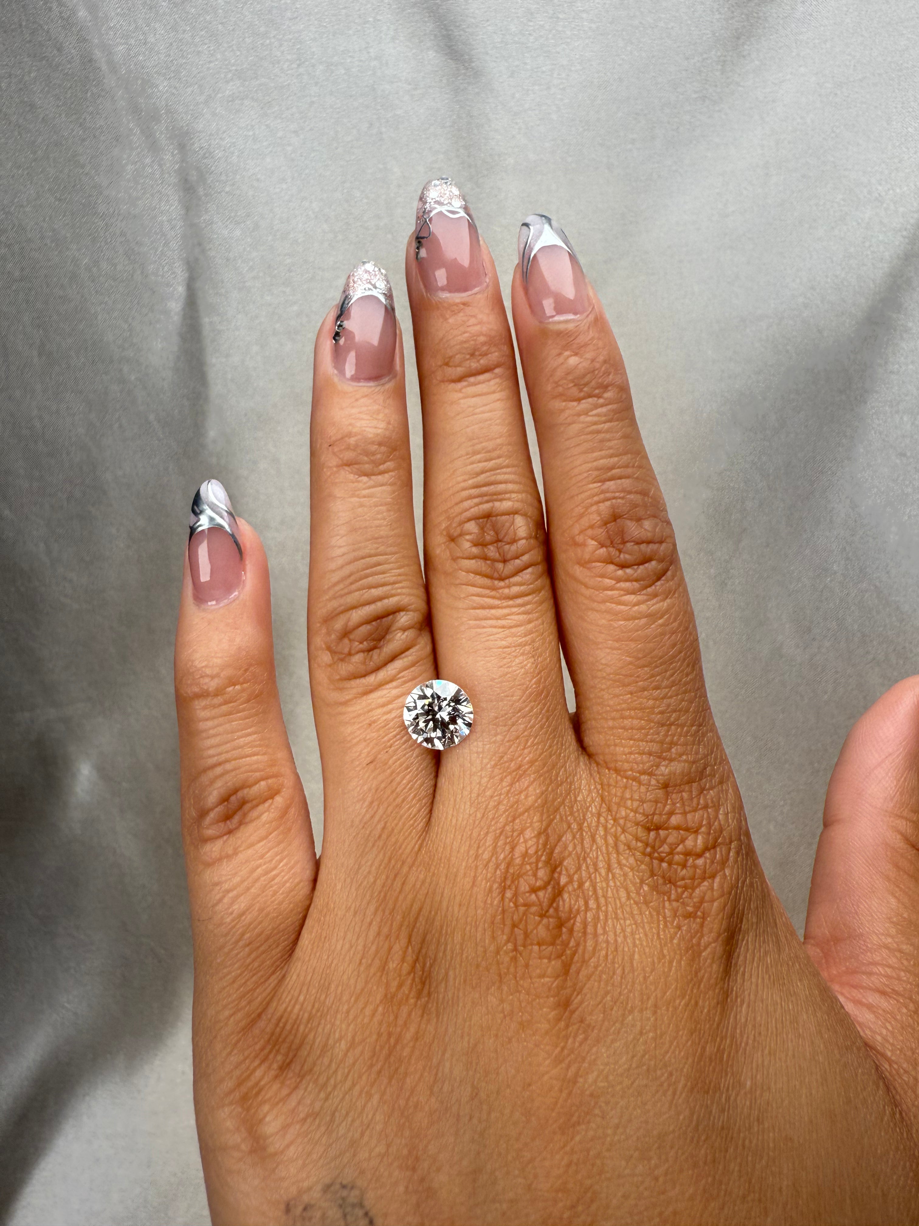 2.00ct E VS1 Round Lab Grown Diamond