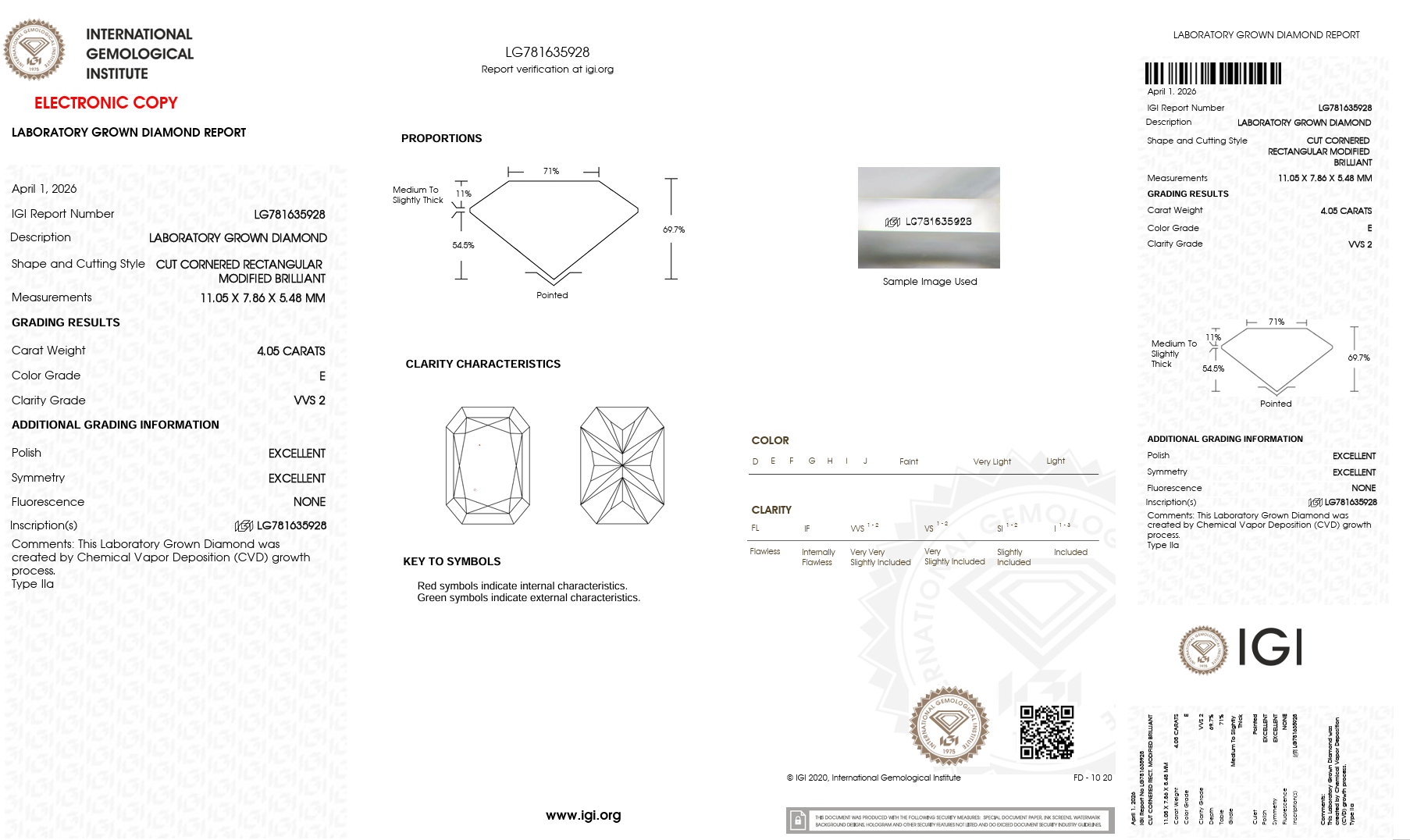 4.05ct E-VVS2 Radiant Lab Diamond Fate