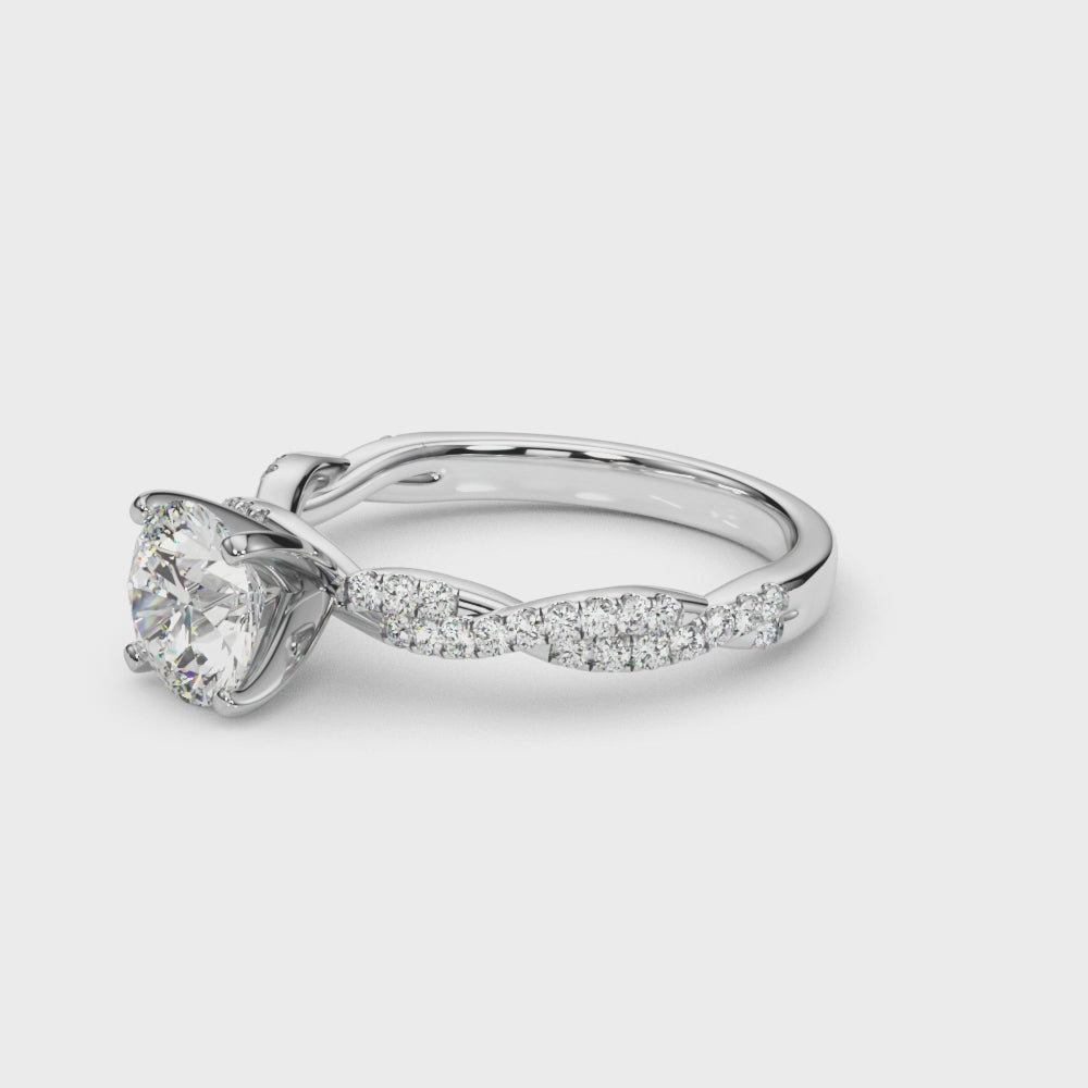 Lilian Round Engagement Ring