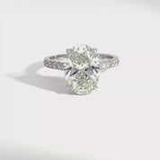 4.10ct F-VS1 Oval Lab Diamond Haven