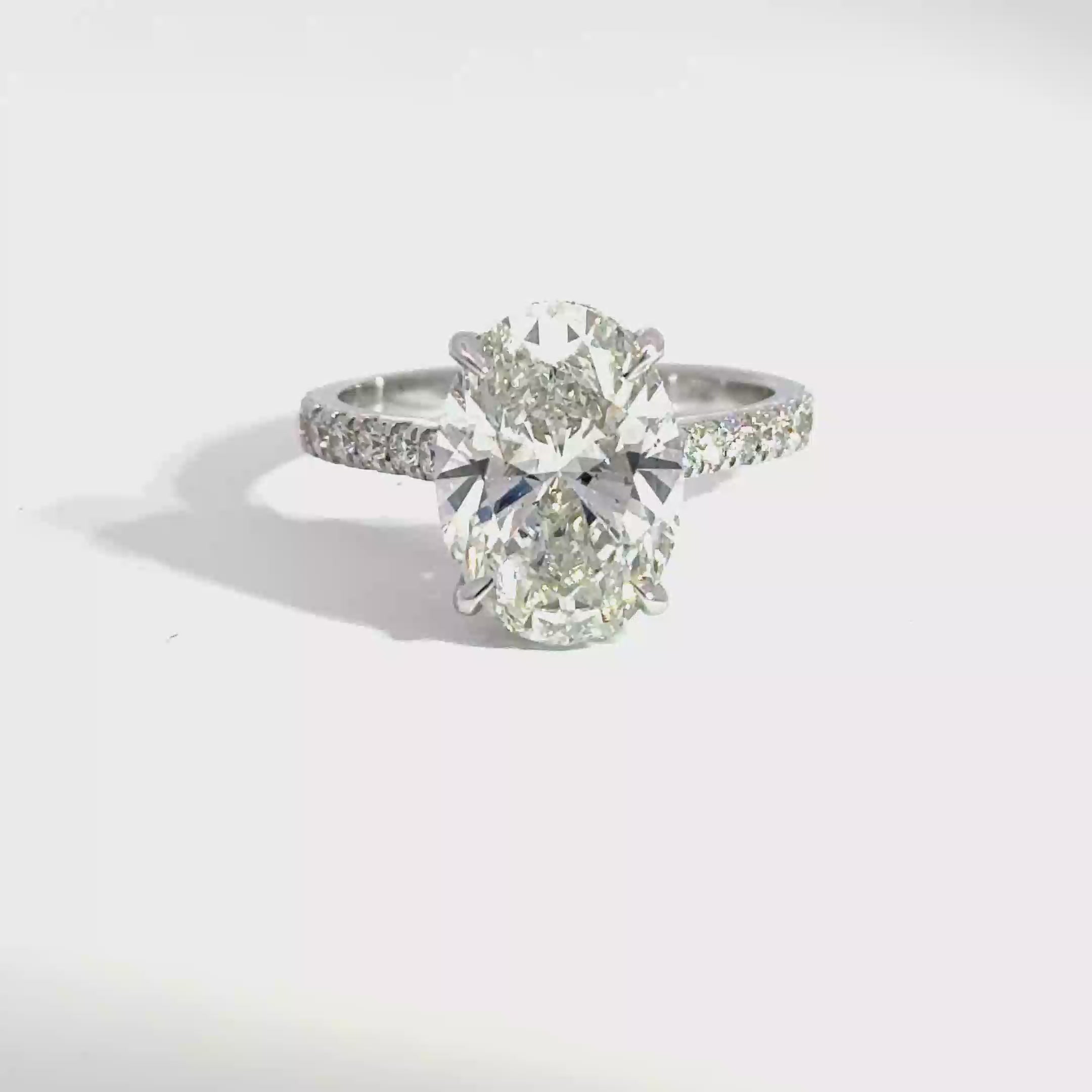 4.10ct F-VS1 Oval Lab Diamond Haven