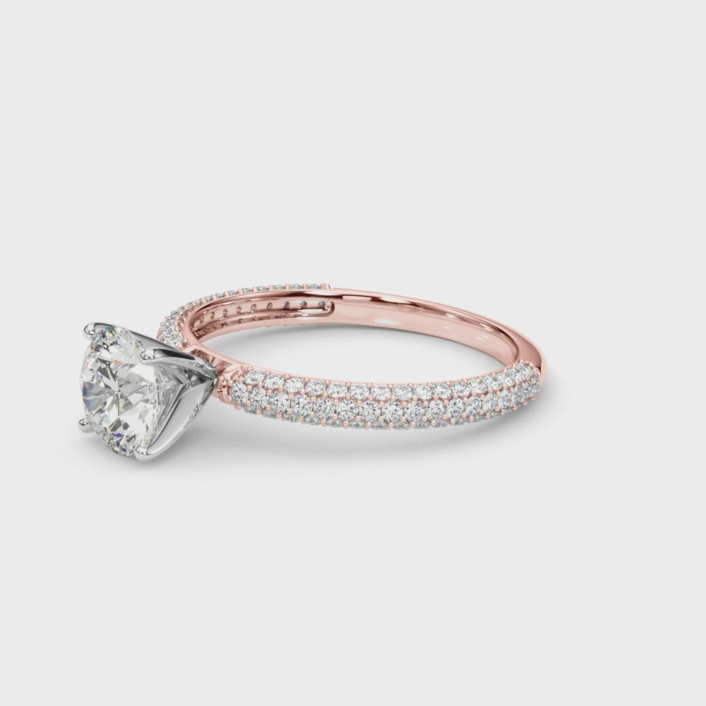 Mina Round Engagement Ring