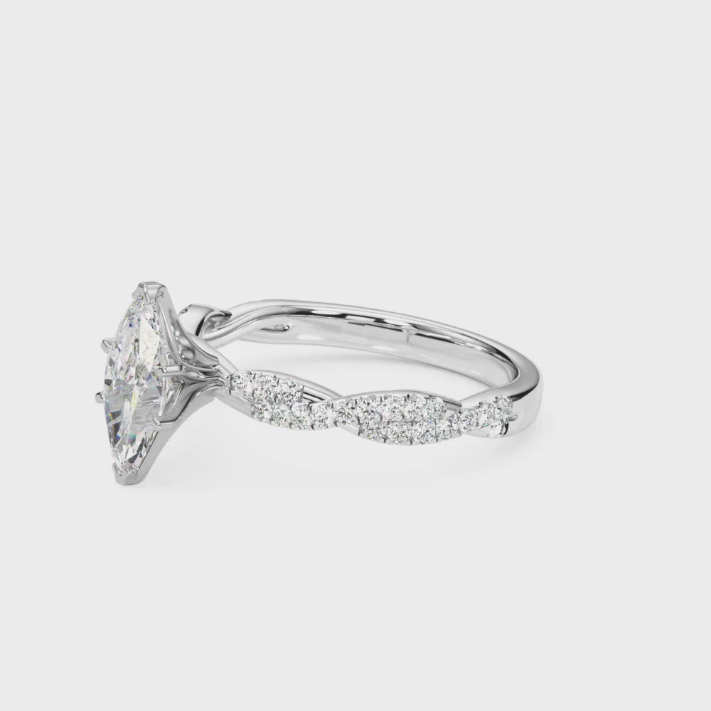 Lilian Marquise Engagement Ring