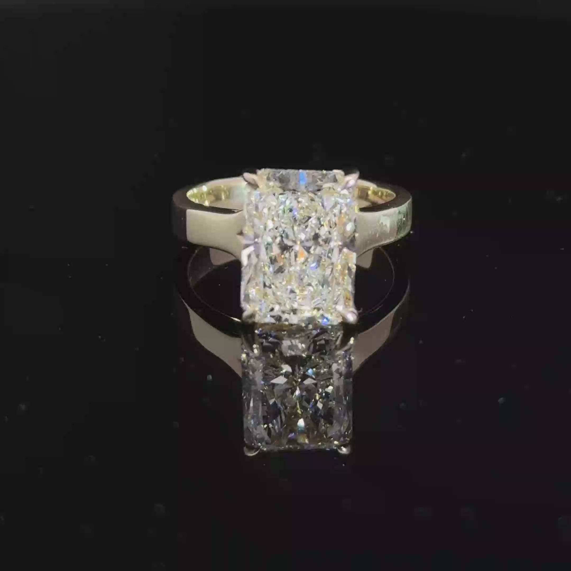 5.09ctw E VS1 Radiant Cut Lab Grown Diamond Engagement Ring