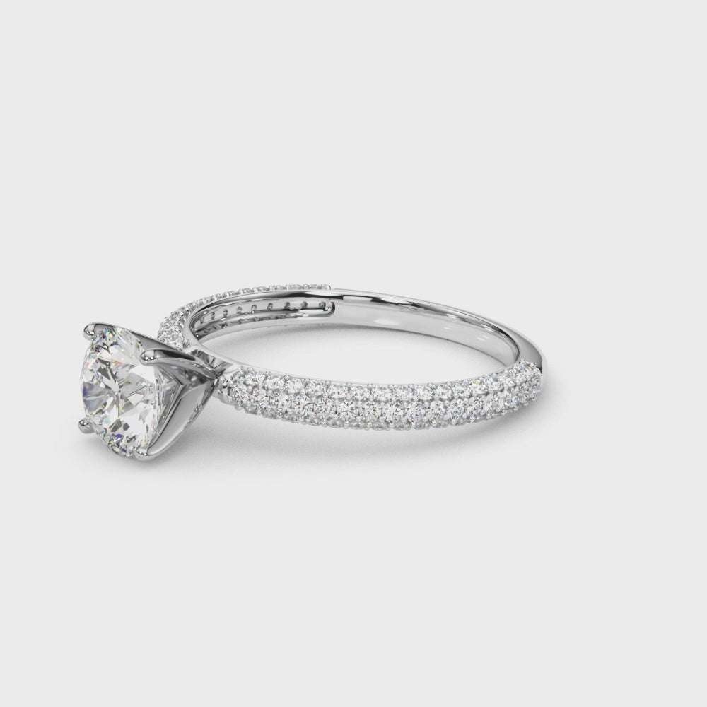 Mina Round Engagement Ring