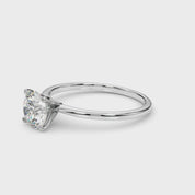 Paisley Round Engagement Ring