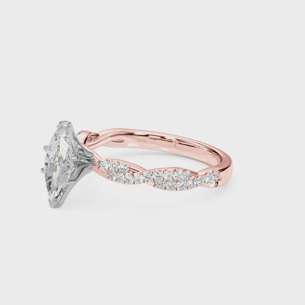 Lilian Marquise Engagement Ring