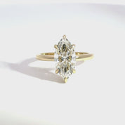 2.55ct E-VVS2 Marquise Lab Diamond Verity