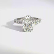 4.10ct F-VS1 Oval Lab Diamond Union