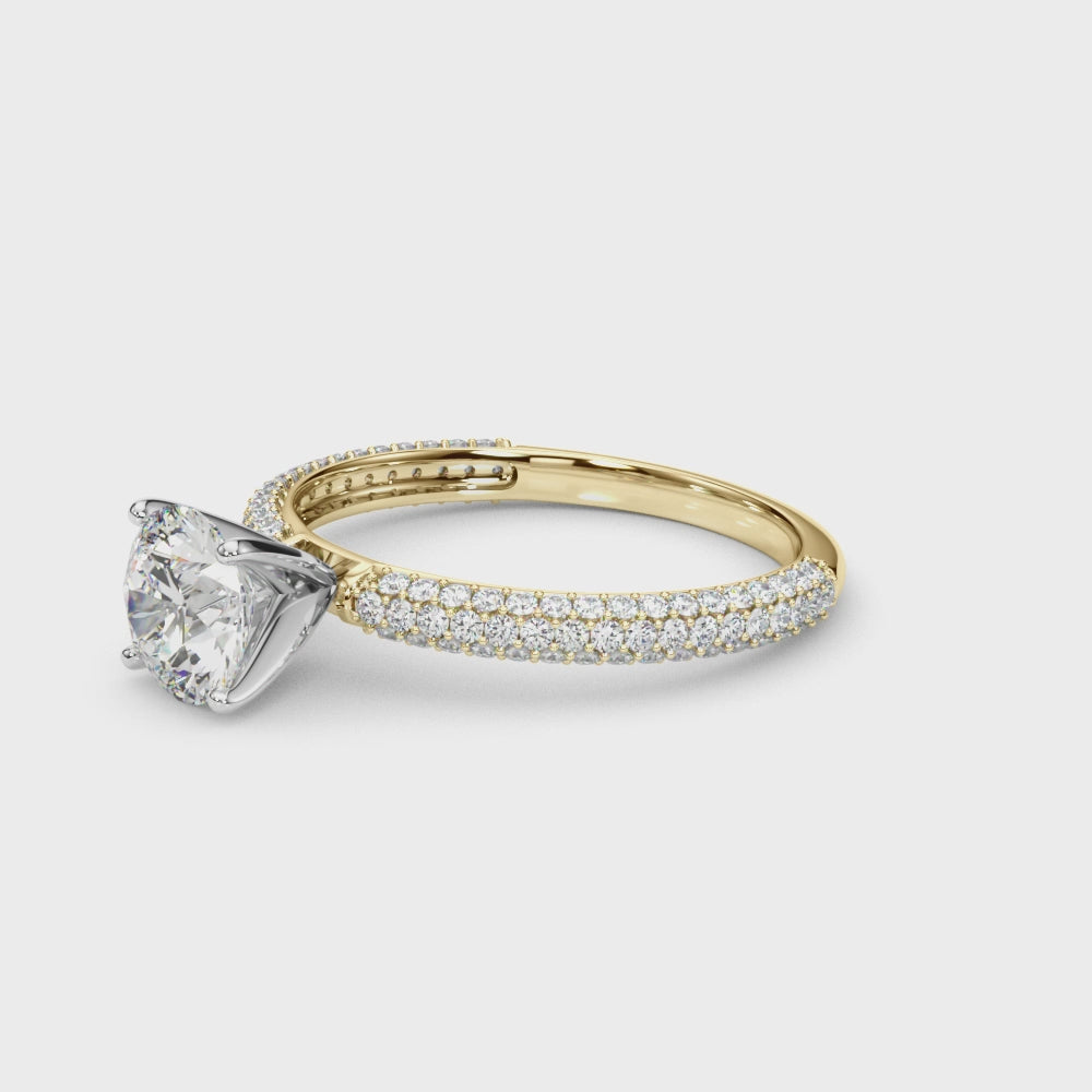 Mina Round Engagement Ring