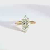 2.52ct E-VVS2 Marquise Lab Diamond Verity