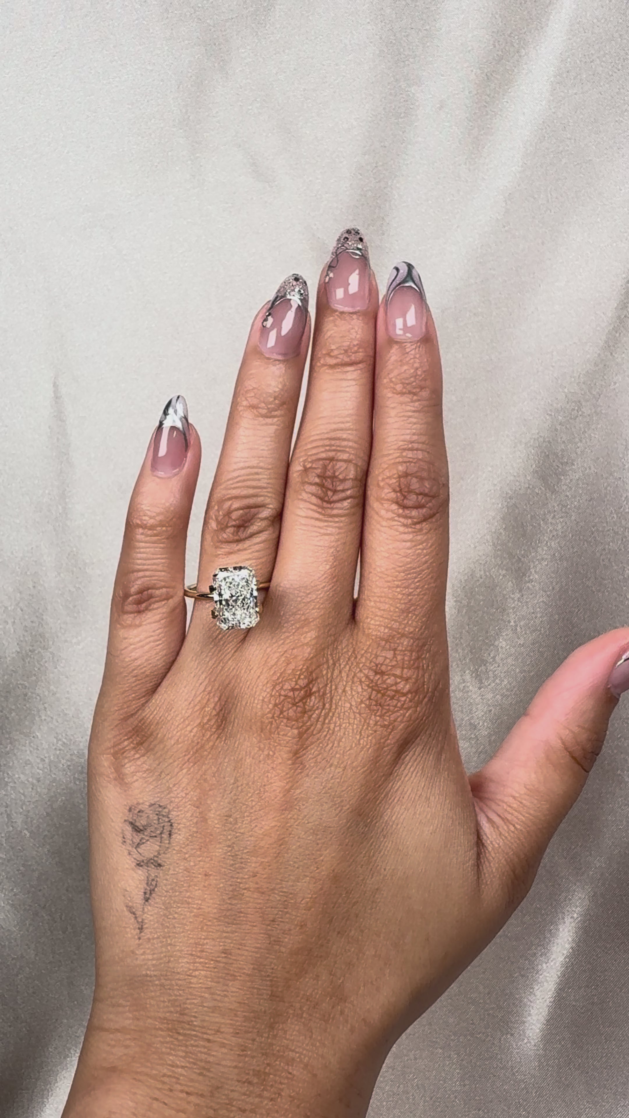 3.55ct E VVS2 Radiant Lab Grown Diamond